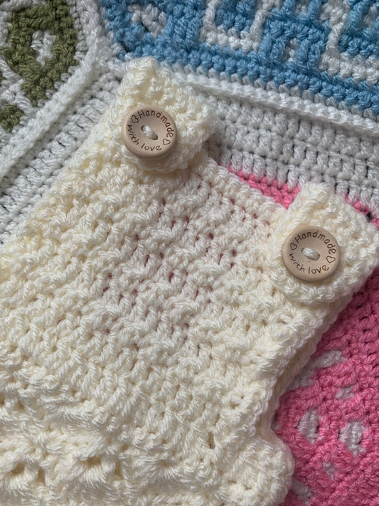 Shell stitch romper (Made to order)