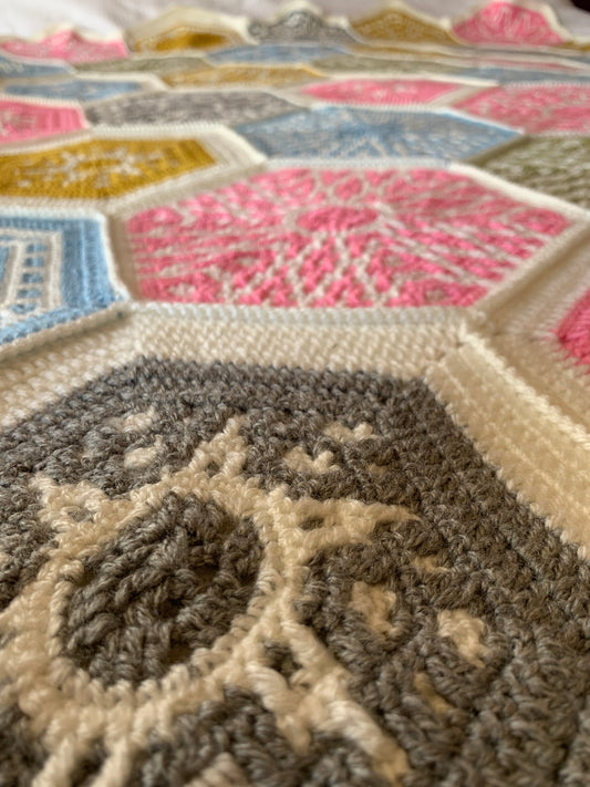 Mosaic hexagon blanket (Made to order)