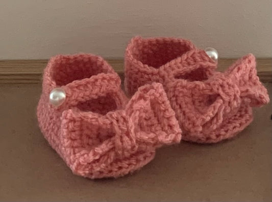 Baby bow shoes (Made to order)