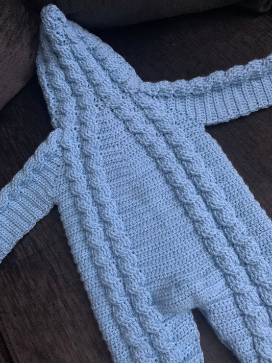 Cable onesie (Made to order)